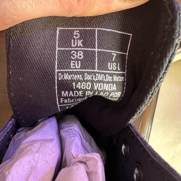DR. MARTENS 1460 VONDA FLORAL LEATHER LACE UP BOOTS - Picture 4 of 7